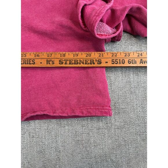 Avec Les Filles Sweater Womens (M) Pink Crop Ruffle Sleeve French Terry Pullover - Picture 4 of 7